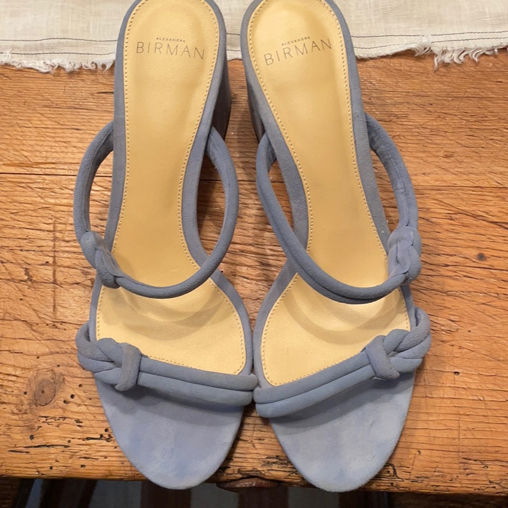 Alexandre Birman blue heels size 37.5